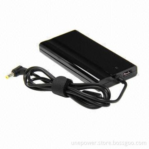 Super Slim Power Adapters with USB 2.0 Slot, 90W, 19V, 4.74A, Suitable for Acer Laptops